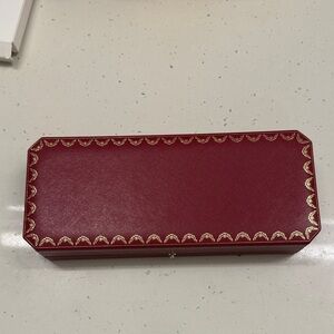Cartier Red and Gold Watch Box